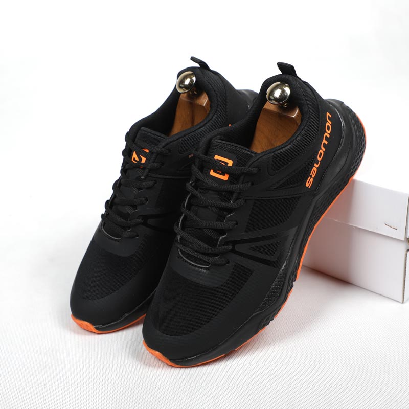 کتونی مردانه سالامون مشکی نارنجی کتونی مردانه سالامون مشکی نارنجی