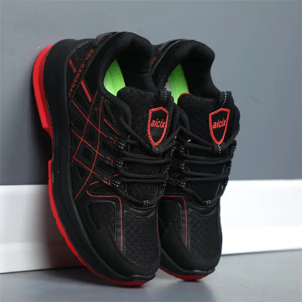 کتونی دخترانه اسیکس مشکی قرمز رامیلا کتونی دخترانه اسیکس مشکی قرمز رامیلا