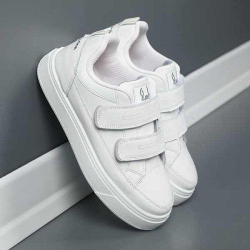 کتونی اسپرت چسبی سفید تمام رامیلا