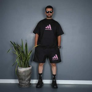 ست تیشرت و شلوارک بالنسیاگا سه خط - TOLID