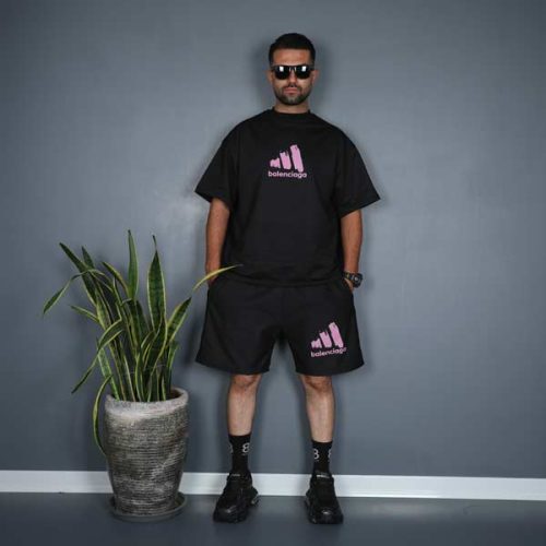 ست تیشرت و شلوارک بالنسیاگا سه خط - TOLID