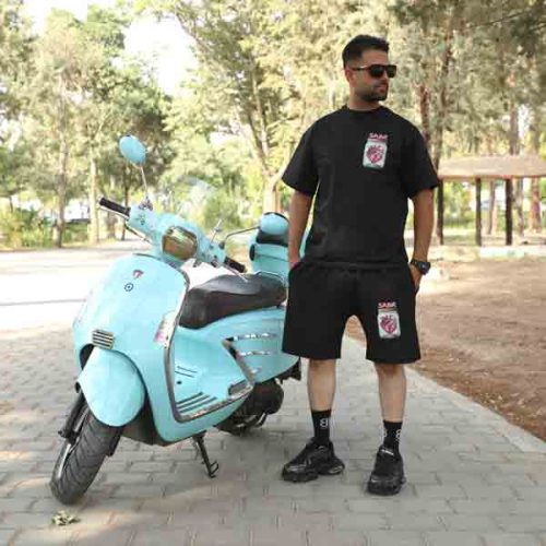 ست تیشرت و شلوارک قلب شیشه ای - TOLID