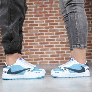 کتونی اسپرت ترویس SHODY سفید آبی صلیب HP