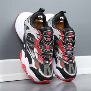 کتونی مردانه آدیداس دیلاکس مشکی قرمز طوسی زیر سفید