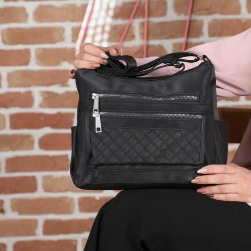 کیف زنانه یکطرفه گلدوزی لوزی
