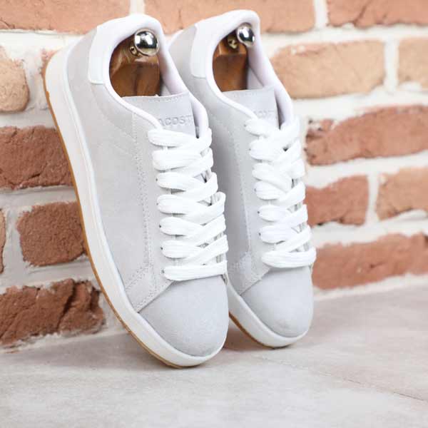 کتونی مردانه لاگوست سوییت طوسی تمام Fit