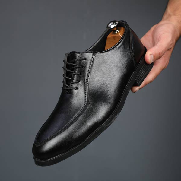 کفش مردانه VCO چرم بندی سهند مشکی