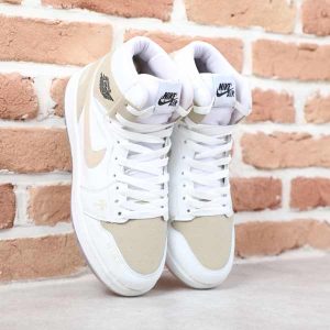 کتونی نایک ایر جردن ساقدار صلیب سفید کرم HP