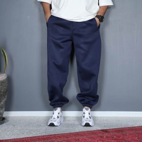 شلوار جاگر زمستانه سرمه ای