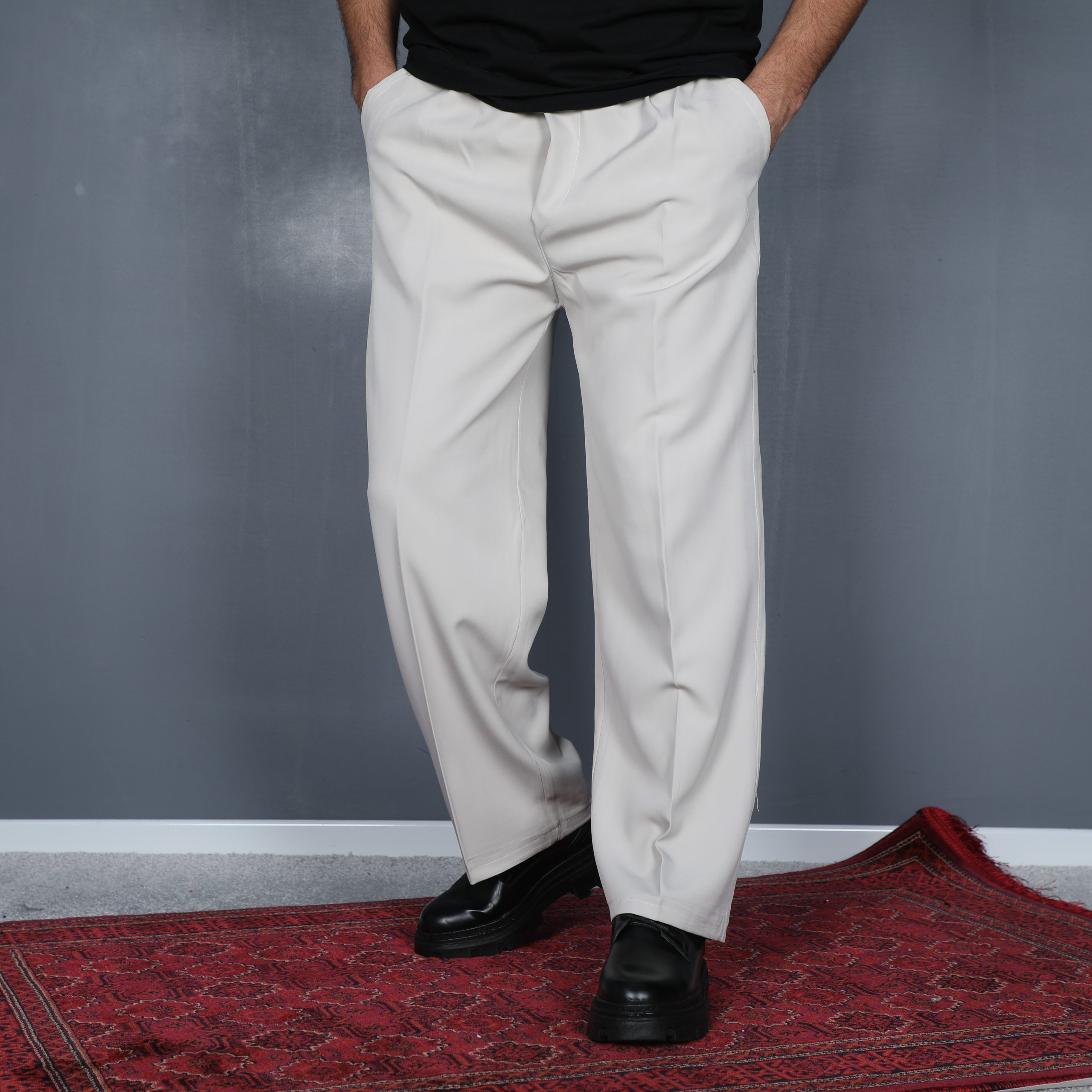 شلوار اسلش بگ مازراتی استخوانی