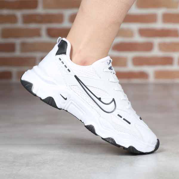 کتونی دخترانه دو نایک سفید مشکی تیدا