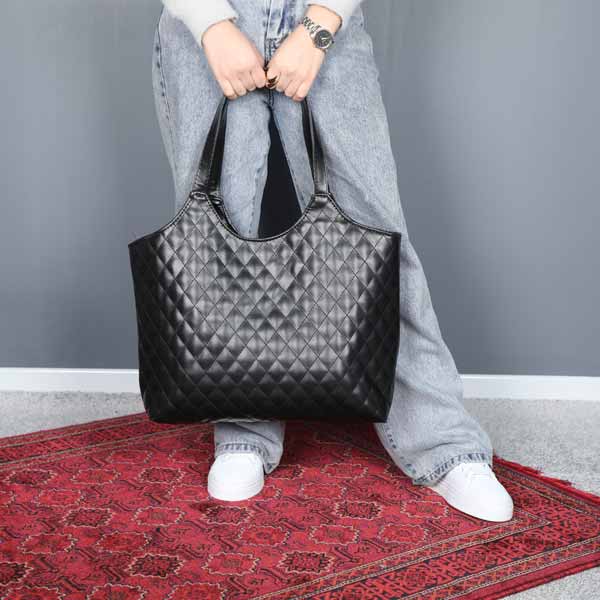 کیف دوشی زنانه طرح لوزی