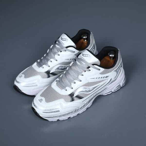 کتونی مردانه ساکانی سفید طوسی Advin کد66