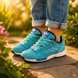 کتونی بچه گانه ZX8000 آبی فیروزه ای