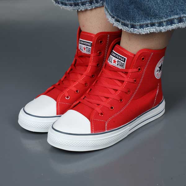 کتونی اسپرت سفید قرمز ALL STAR